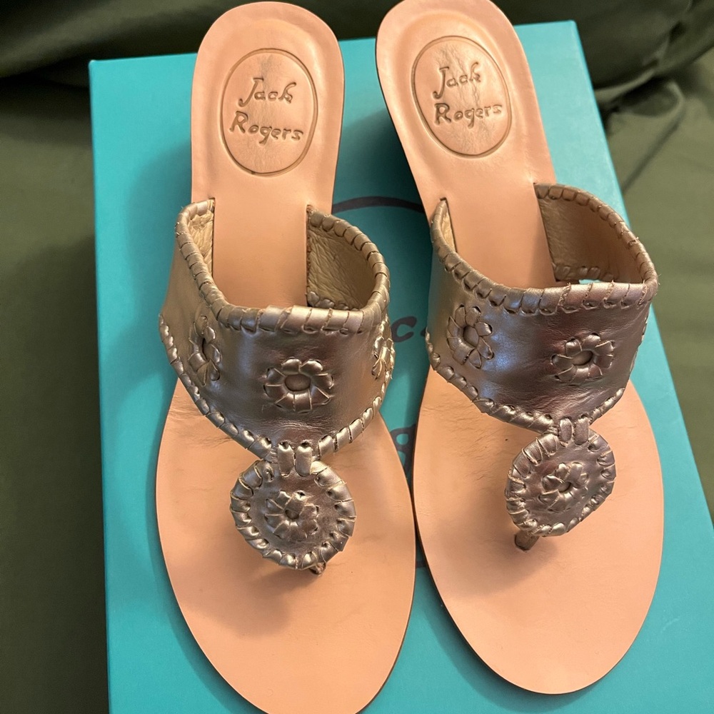 Jack Rogers wedge sandals  size 8